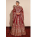 Deep Red Bridal Lehnga Choli 